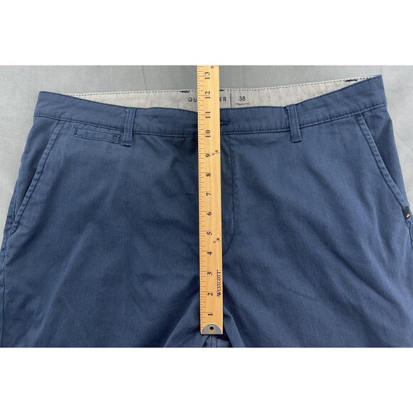 Quiksilver Shorts Mens 38 Blue Straight Fit Classic Chino Casual Walking Summer - Picture 11 of 12